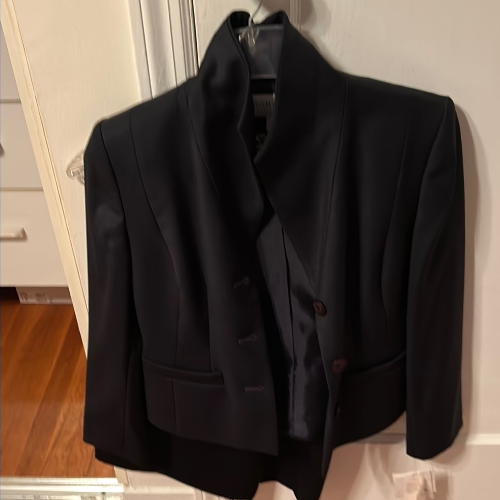 Elegant Blue Women's suit skirt and Jacket
